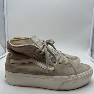 Vans Sk8 Hi Platform‎ Suede Casual Sneakers Women's Taupe Beige Shoes Size